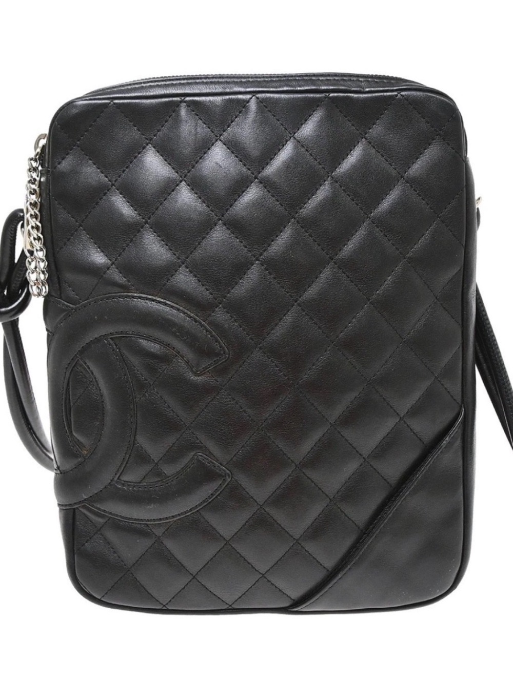 CHANEL Cambon Ligne Quilted Crossbody Bag